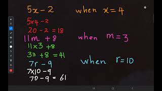 Substitution ➕️➖️➗️✖️  Basic ALGEBRA  Algebraic Expressions FormulaHow to substitute in equation [upl. by Figueroa]