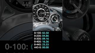 BUGATTI Tourbillon  measuring acceleration times top speed downshift stopwatchsound01000400 [upl. by Xer]