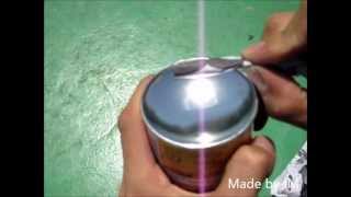 Make a fire with portable butane gas cartridge [upl. by Aay931]