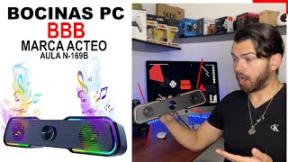 BOCINAS PARA PC con RGB [upl. by Luapnhoj387]