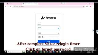 How to reset password of secureye Starling IP camera Tutorial password smartphone hikvisioncctv [upl. by Ettelohcin]