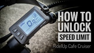 How to Unlock Speed Limit  Ride1Up Cafe Cruiser [upl. by Torrey]