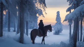 Stopping by Woods on a Snowy Evening by Robert Frost  Visual Poetry [upl. by Dimitry]