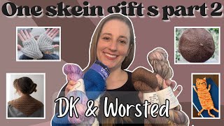 12 oneskein gift knits for worsted and DK yarn  free and paid knitting patterns [upl. by Buderus]