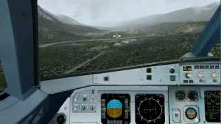 Innsbruck Airport LOWI  LOC DME East Approach Tutorial [upl. by Barram83]