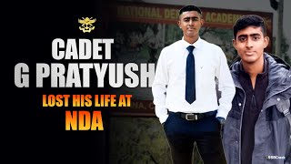 Cadet G Pratyush Lost His Life at National Defence Academy [upl. by Moyer]