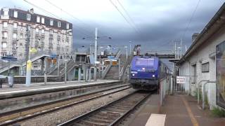 BB27300 et VB2N  Arrivée à la gare de Houilles Carrières sur Seine sur la ligne J du Transilien [upl. by Corey380]