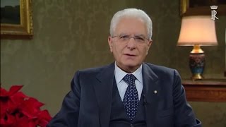 discorso di fine anno Presidente Mattarella [upl. by Joliet]