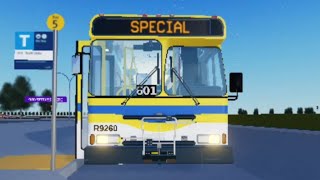 SCBCTATranslink ROBLOX 2001 Orion V 05501 Suburban R9260 Part 1 [upl. by Rekyr]