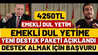 EMEKLİ VATANDAŞLARA VE DUL YETİM ENGELLİ DESTEK PAKETİ AÇIKLANDI SGK SSK BAĞKUR 4A4B4C 2023 MAAŞLA [upl. by Stempson]