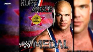 WWFE Kurt Angle Theme Song  quotMedalquot CD Quality  Download Link Custom Cover [upl. by Airdnaxela812]