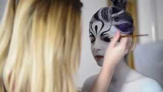 making of Body Paint Zebra [upl. by Drarej30]