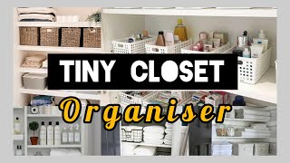 Tiny Closet Organization  Home Decor [upl. by Anaik]