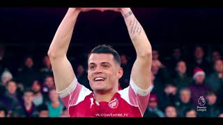 Granit Xhaka Goal Vs Manchester United [upl. by Vivien155]