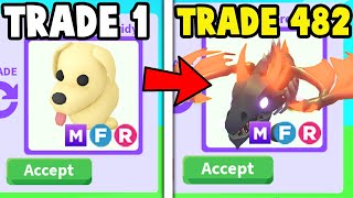 Trading for all 482 MEGA PETS in Adopt Me [upl. by Weibel]