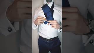 How to do a Windsor Necktie Knot 👔stepbystep suit necktie upordown mensstyle menswearinspired [upl. by Handbook]