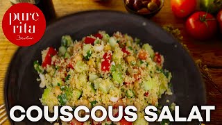 Couscous Salat 🥗 extrem lecker CousCous Rezept [upl. by Lagiba]