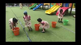 filling water bottle game kinder Garten competitions [upl. by Edithe]