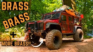 Going Heavyweight  Traxxas TRX4 Defender Brass Upgrades  Can it Climb Now [upl. by Figge]