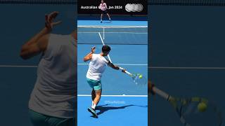 Carlos Alcaraz’s Forehand Evolution 2024 in Slow Motion [upl. by Euqinu]