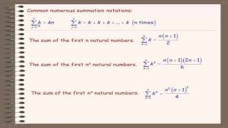 Summation Notation [upl. by Ednihek11]