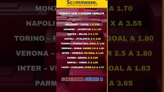 Pronostici 11a giornata Serie A 202425⚽scommesse calcio🏆 shorts scommesse tips tipsters [upl. by Aramal]