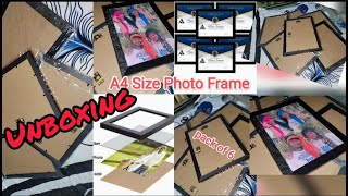 🖼️A4 Size Wall Picture Photo frame Unboxing  AG Craft Photo Frame fashionfoodvlogging [upl. by Erlene120]