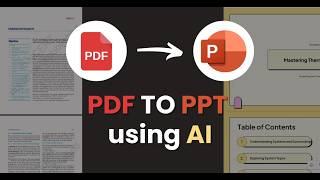 Convert your PDF to a PowerPoint using AI in 2 minutes [upl. by Sheeree]