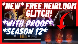 Apex Legends NEW Solo FREE HEIRLOOM GLITCH With proof SEASON 12 [upl. by Eliott]