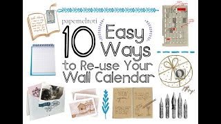 10 Ways to Recycle your Old Calendar [upl. by Steffen376]