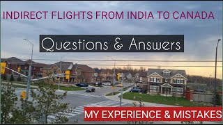 Indirect Flight From India to Canada  Traveled During Ban  International Student Travel Updates [upl. by Francoise38]