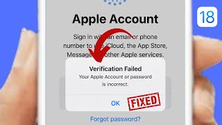 How To Fix Verification Failed Apple ID In IOS 17SOLVED 2024 [upl. by Ahsyas]