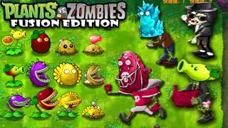 Plants Vs Zombies FUSION EDITION  RH  v12 l Adventure Level 1 to 6 l Gameplay [upl. by Knapp648]