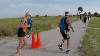 FORT DESOTO TRIATHLON 9142019 RUNNING TURN A ROUND [upl. by Carter28]