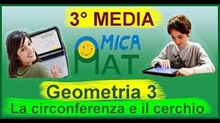 Videolezioni di geometria per la terza media  La circonferenza e il cerchio [upl. by Pump]