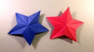 The easiest way to cut a perfect 5 pointed star [upl. by Amato]