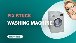 How to Fix a Stuck Siemens iQ300 Washing Machine [upl. by Nerradal241]