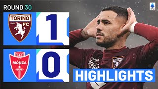 TORINOMONZA 10  HIGHLIGHTS  Sanabria Keeps Torinos European Hopes Alive  Serie A 202324 [upl. by Esela]