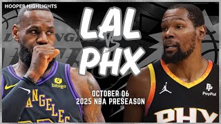 Los Angeles Lakers vs Phoenix Suns Full Game Highlights  Oct 6  202425 NBA Preseason [upl. by Aelram]