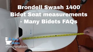 Brondell Swash 1400 full measurements [upl. by Woodrow]