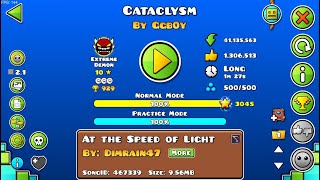 Cataclysm 100 4th extreme demon 144hz  Geometry Dash [upl. by Aerbua786]