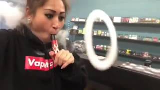 shisha smoke tricks girls best smoke rings and tricks [upl. by Nnaylime250]