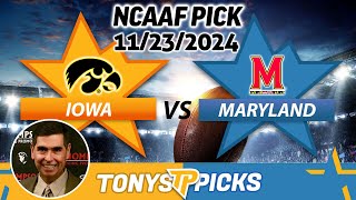 Iowa vs Maryland Pick 112324 NCAAF Week 13 Pick to Bet [upl. by Buchanan670]