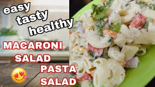 macaroni salad recipe  pasta salad  how to make pasta salad  mayonnaise salad  fireless cooking [upl. by Alenoel991]