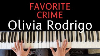 Olivia Rodrigo  Favorite Crime  Piano Cover by Shreya Gandla 🎹 [upl. by Angelina]