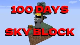 Spending 100 Days In Minecraft Skyblock NEW VERSION [upl. by Nas]