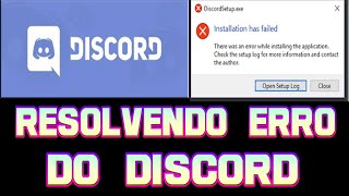 COMO RESOLVER Ó ERRO DO DISCORD NÃO INSTALAR ATUALIZADO 2020 [upl. by Bailie795]