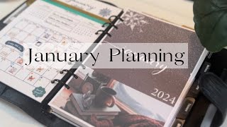 Plan with me for 2024  January Planning in my All in one planner [upl. by Thordis167]