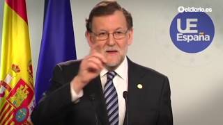 Rajoy se quita de encima una pregunta de la BBC porque era en inglés quotBueno sí hombrequot [upl. by Urbannal]