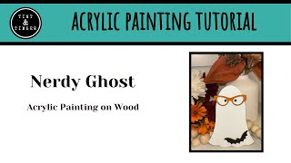 How to paint a Nerdy Ghost for Halloween [upl. by Garlinda]